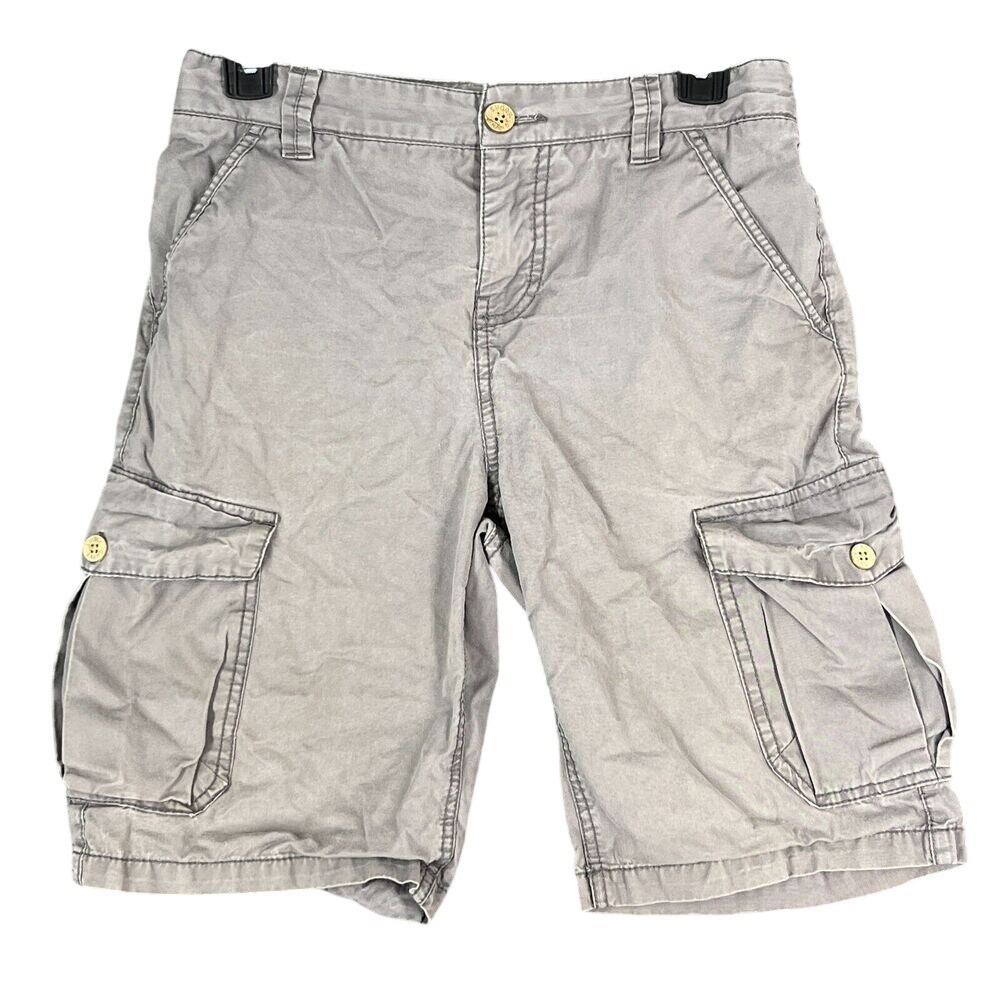 Lucky Brand Shorts Boys 12 Cargo Adjustable Waist Gray Play Casual Bottoms